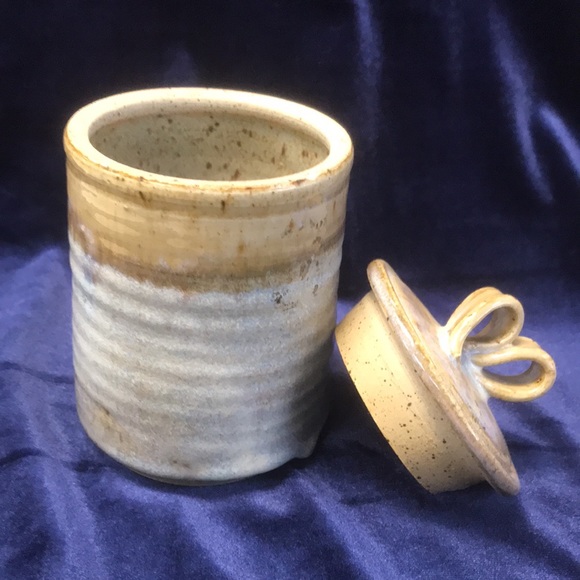 Vintage Signed Studio Pottery Lidded Jar - Picture 2 of 6